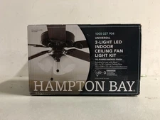 Hampton bay 91384 3-Light Oil Rubbed Bronze Ceiling Fan Shades LED Light Kit