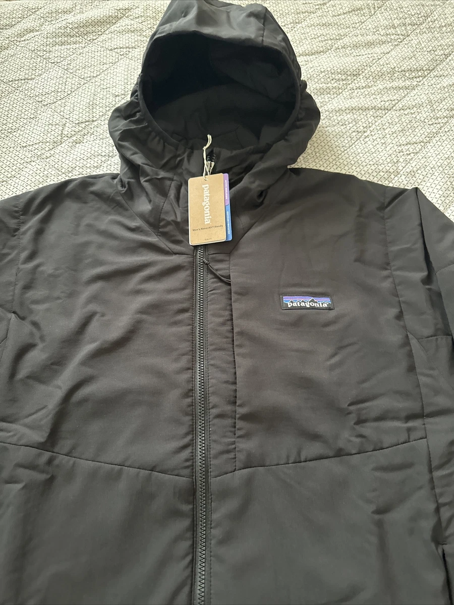 Patagonia Nano Air Hoodie- Men's Small Black Full-Zip Trail Running. | eBay
