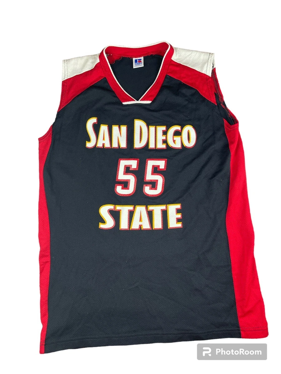 San Diego State Aztecs basketball retro throwback jersey