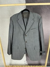 Burberry London wool silk striped grey 2 pcs suit 3 button