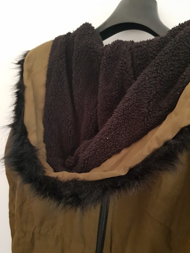 Giubbotto parka con cappuccio, in poliestere e cotone, verde cachi - Alcott - XL - Foto 9 di 10