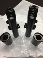 Harley fork legs sliders touring street road glide FLAT Black 2014-2022 SET