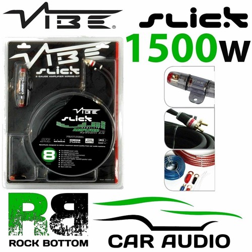 Vibe Slick VSAWK8 1500 Watts 8 AWG Gauge Full Car Amplifier Amp Sub