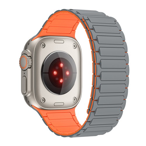 Magnetyczny pasek sportowy do Apple Watch Ultra 2 10 9 8 7 6 5 38-49MM silikonowy pasek - Zdjęcie 16 z 40
