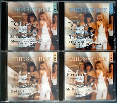 VARIOUS ARTISTS - The 80's Box ; 4 CDs 1998 ; Aus Sammlung ; Pop
