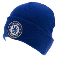Chelsea FC Cuff Beanie Royal Blue Hat Official Merchandise Gift NEW UK STOCK