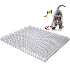 8 Pack Cat Deterrent Scat Mats 12 Sq.ft Plastic Training Mats with Spikes