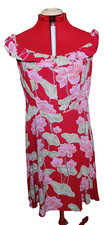 Forever 21 Red/Pink Floral Aloha Sleeveless Button Summer Sundress Plus 0X