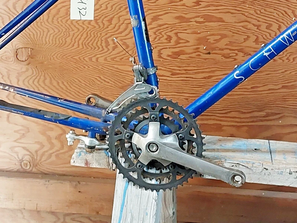 Cuadro de bicicleta de MTB Schwinn Alure 1985 16" pequeño rígido acero cromado remitente de EE. UU. Foto 3 de 4