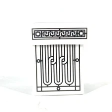 Hermes H Deco Mini Box Sugar Box Tableware 2.7" x 1.8" W/Box Black White