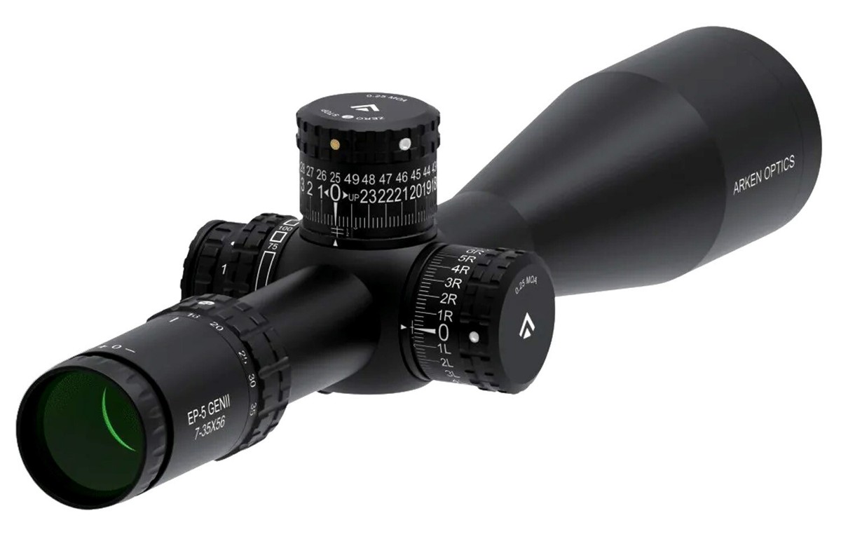 Arken Optics EP5 GENII 7-35X56 FFP MOA VPR Illuminated Reticle