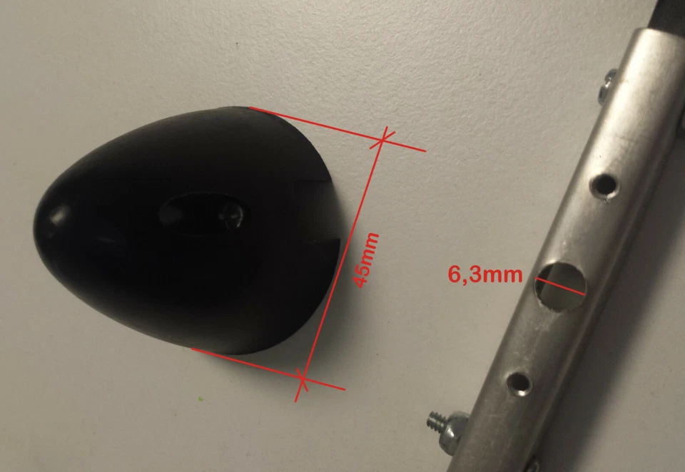 12x8 Klappluftschraube + 45mm Spinner und 70mm Brücke Klapp Propeller Prop - Bild 3 von 4