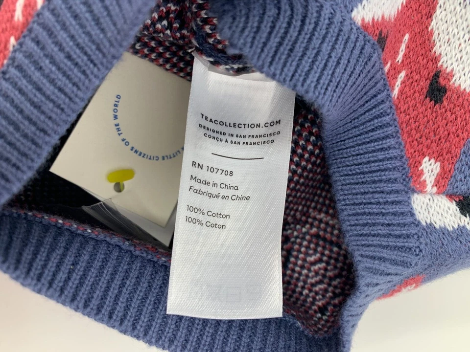 Nuevo con etiquetas Mameluco Suéter Zorro Azul 12-18 Meses Colección Tea Foto 4 de 4