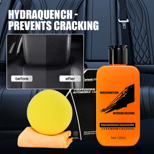 Car Leather Restorer | Car Interior Cleaner For Leather Renovation Restore Shine
