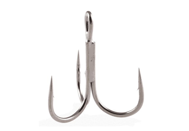 Owner Stinger-36 Treble Hook #4 Round Bend/Wire Gap Black Chrome 7/Pk 5636-071