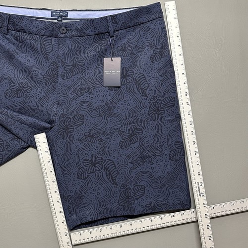 Peter Millar Golf Shorts Surge Oakland Floral Performance Men Sz 42 Navy - Picture 9 of 12