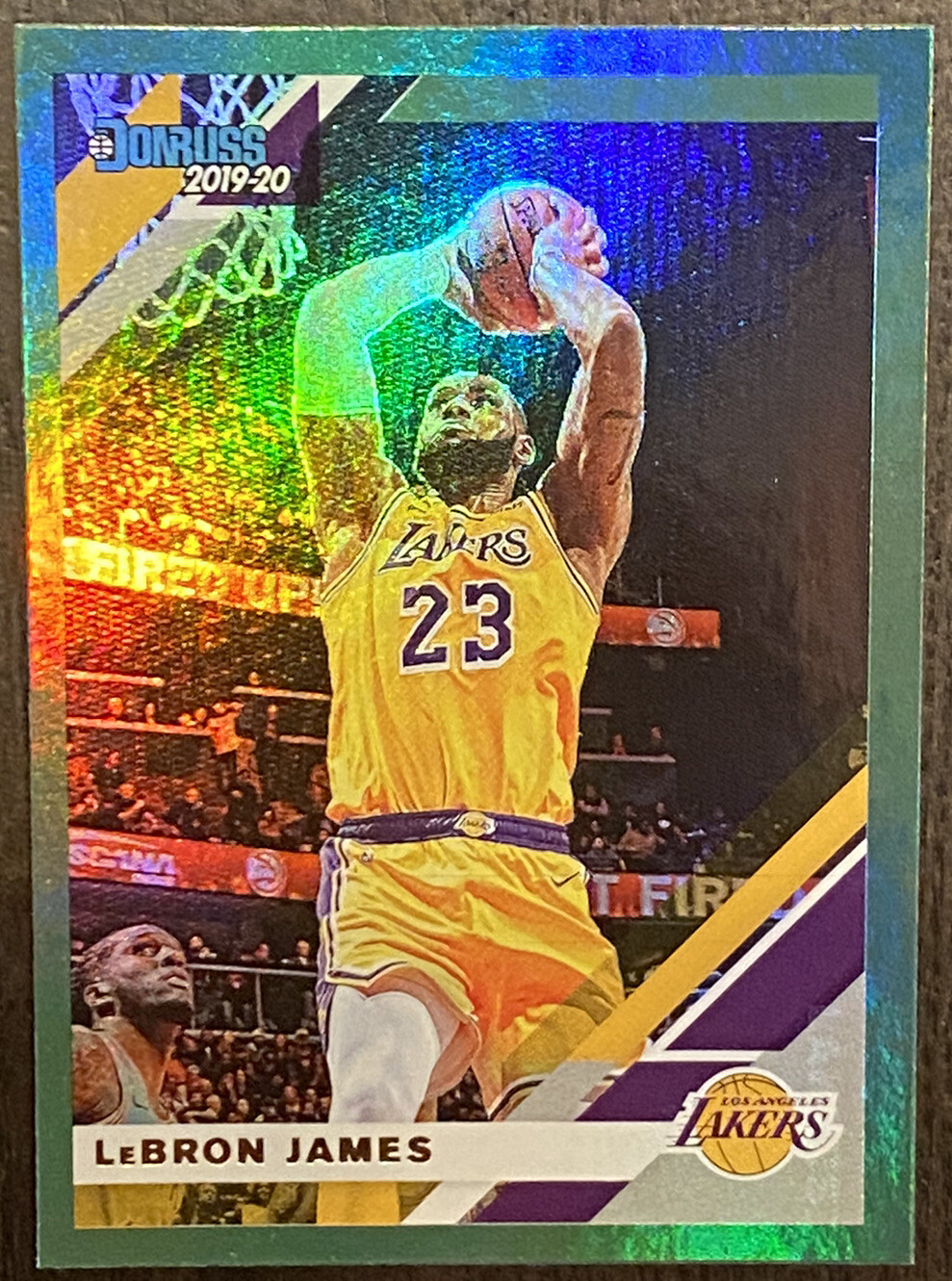 🔥2019-20 Panini Donruss LeBron James "Green Flood" Base Card Parallel #94 🔥