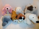 Lot of 7 Webkinz (No Codes) Bear Himalayan Cat Pink Poodle Bull Dog