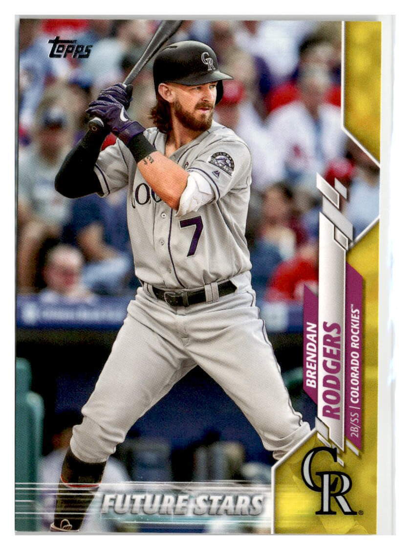 2020 Topps #408 Brendan Rodgers Yellow