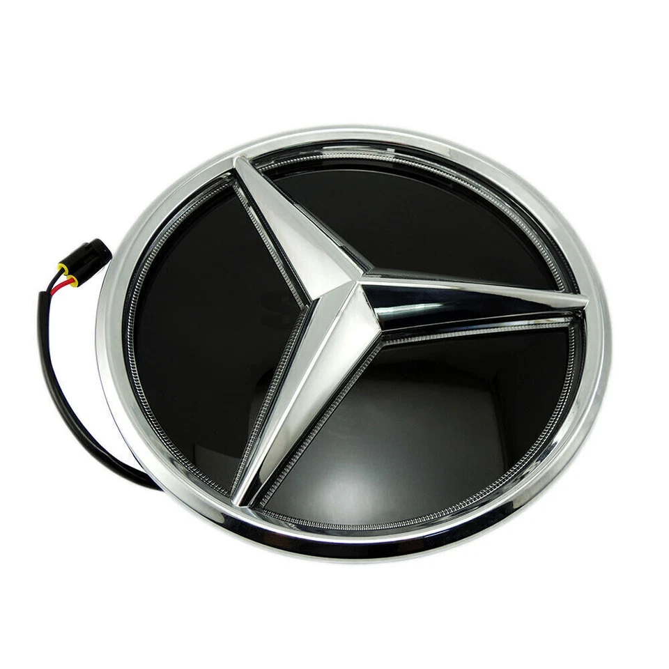 LED Light Mirror Star Emblem Front Grill Chrome LOGO for Mercedes Benz W205 W212 Foto 2 de 4
