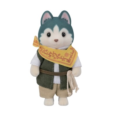 Sylvanian Families Calico Critters Husky Dog Doll Epoch Japan