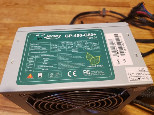 PC Netzteil Jersey GP-450-G80+" Rev 01 - 450 Watt-Netzteil - Bild 2 von 4