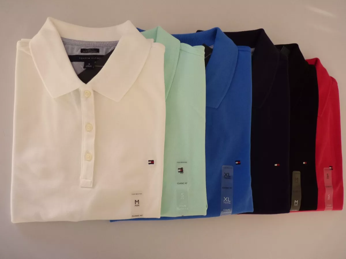 New Tommy Hilfiger Women Classic Fit Polo Shirt XS S M L SALE eBay