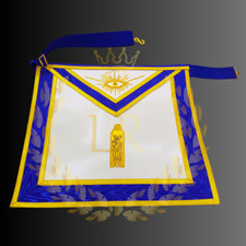 Masonic Regalia Blue Lodge House Junior Warden Embroidered Premium Quality Apron