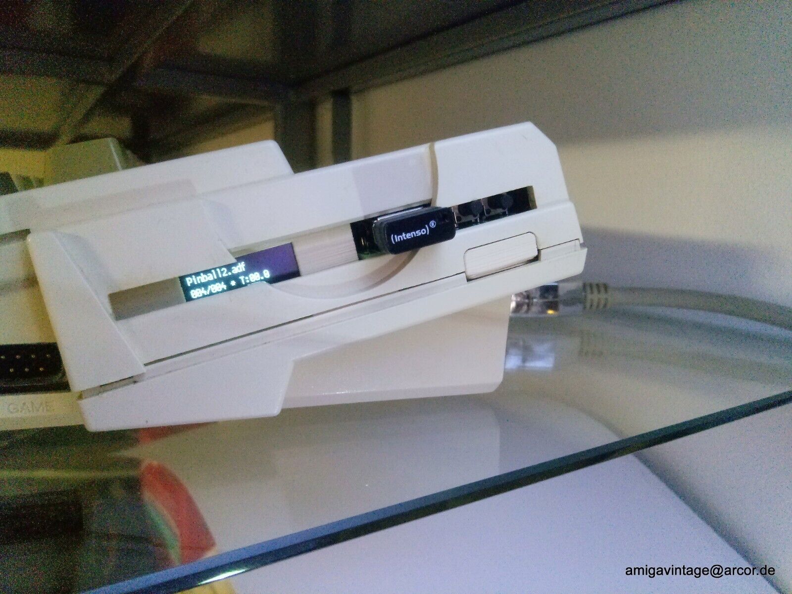 Einbaurahmen OLED - Amiga 1200 Gotek Floppy Emulator - Mounting Frame 3D Print