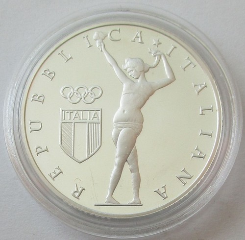 Italy 10 Euro 2014 100 Years National Olympic Committee Silver - Picture 2 of 2