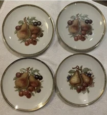 Set of 8 Mitterteich Snack/Dessert Plates Fruit Patterns