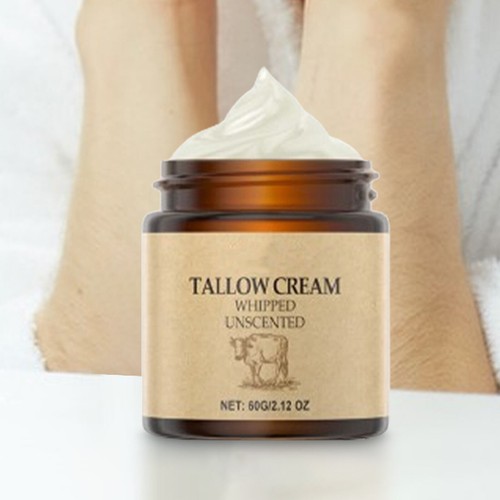 Beef Tallow for Face, Tallow Face Moisturizer 60G Organic Whipped Grass Fed