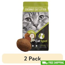 Organic Coconut Cat Litter Non Clumping Biodegradable Dust Free 5lb 2 Pack New