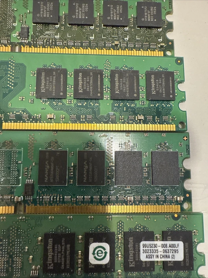 lot of 5 kingston vs 32m8-6 2b0412 value select ram sticks legacy sdram M3 - Image 3 of 4