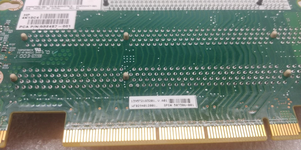 HP 532487-001 HP ProLiant DL180 G6 PCI-E x16 2PCI-X 507306-001 Riser Card F S/H! - Image 2 of 4