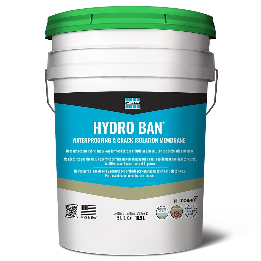 LATICRETE HYDRO BAN Waterproofing Crack Isolation Membrane 5 Gallon ...