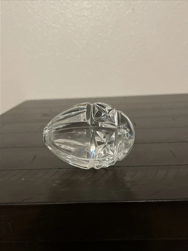 Waterford Crystal Clear Egg Figurine 3.5" Excellent Vintage piece
