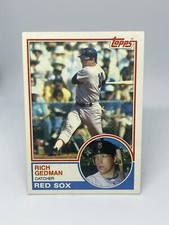 1983 Rich Gedman #602 Boston Red Sox Topps Free Shipping
