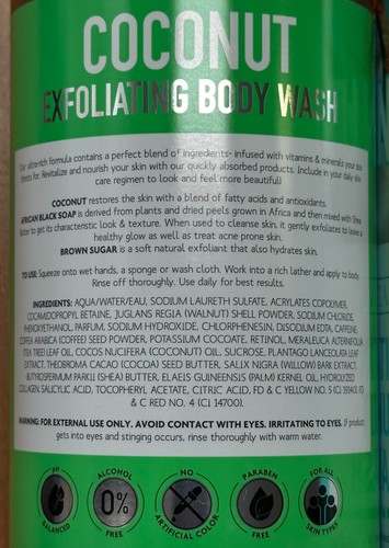 THE SPATHECARY ~ African Black Soap & Brown Sugar EXFOLIATING COCONUT BODY WASH - Picture 3 of 3
