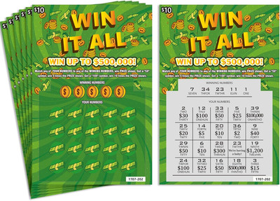 Pregnancy Announcement Scratch off Fake Lottery Ticket Surprise Pregnancy 6 Pack