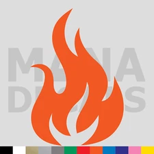 Flame Vinyl Die Cut Decal Sticker - Fire Hot Heat Torch