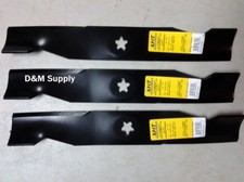 set of 3 mower blades to fit Sears Craftsman AYP 48" 532173920 173920 180054 
