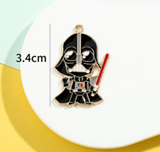 Lot cartoon golden Enamel Charms Metal Pendants necklace DIY Jewelry
