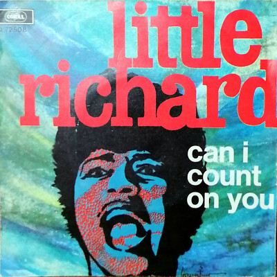 LITTLE RICHARD - CAN I COUNT ON YOU 7'' RARE PS ITALY 1968 SOUL TRAIN