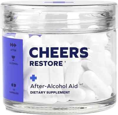 Cheers Restore | Supplement with DHM + L-Cysteine | Feel Better after Drinking