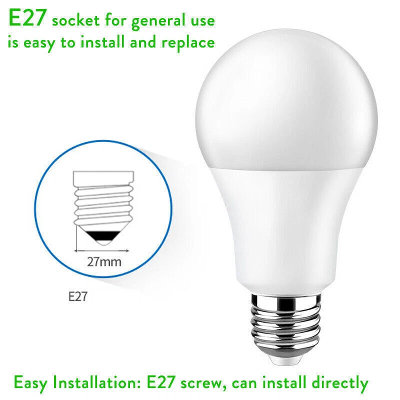 E27 LED Globe bulb Screw Lamp Cool White 3W 5W 10W 12W 15W 18W 20W Edison Lamp - Image 3 of 4