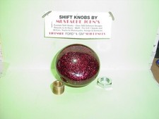 Nostalgia Ii Flat Top Custom Glitter Shift Knob Dark Red W Extra Glitter Nostalgia Ii Flat Top Custom Glitter Shift Knob Dark Red W Extra Glitter