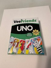 Uno VEE FRIENDS Card Deck Rare w/Charming Cheetah Foil Card - 2021