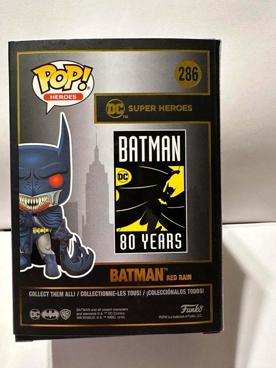 Funko Pop! Red Rain Batman #286 DC Heroes Vampire Batman 80 Years
