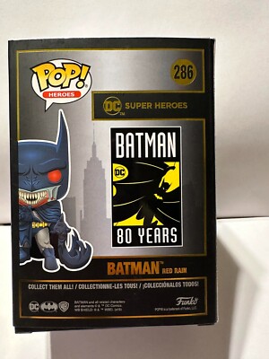 Funko Pop! Red Rain Batman #286 DC Heroes Vampire Batman 80 Years